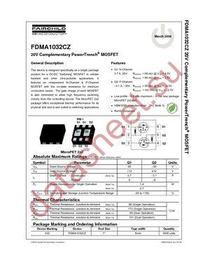 FDMA1032CZ datasheet  
